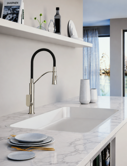 FLEXIBLE SPOUT KITCHEN FAUCET